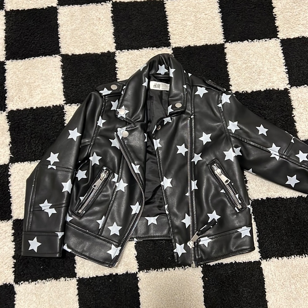 H&M girls faux leather Jacket